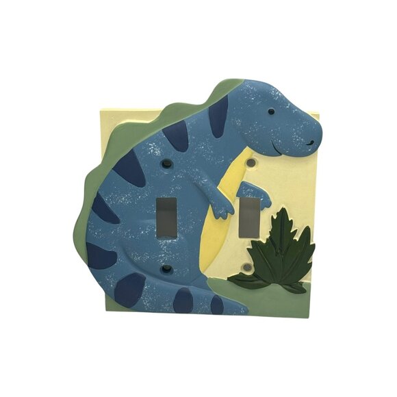 Borders Unlimited Dinosaur Double Switch Plate Cover - Picture 3 of 7